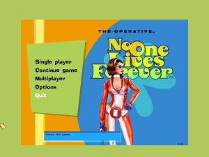 The Operative: No One Lives Forever 0